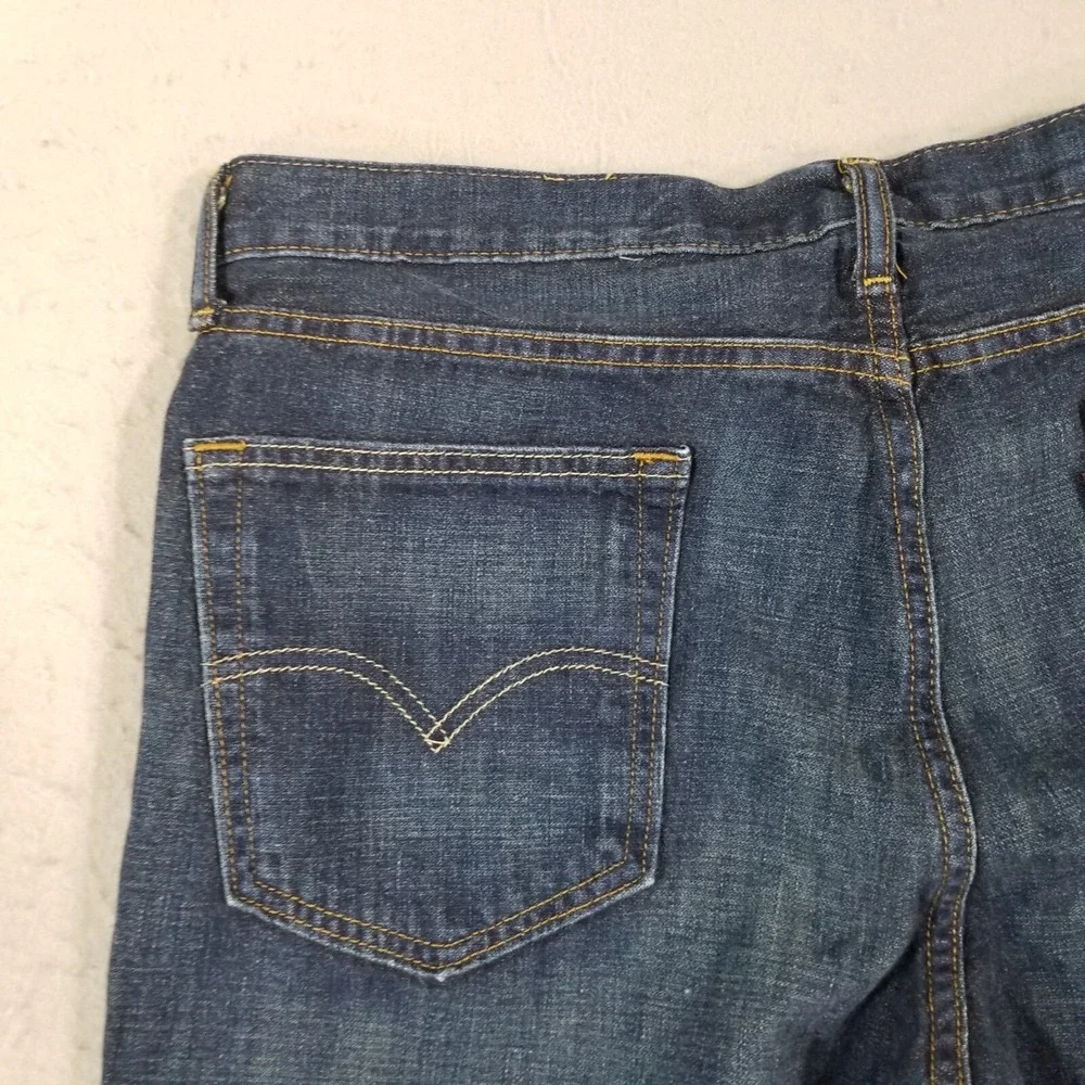 Levi's 514 jeans men's 36x29 relaxed fit straight blue denim pants retro